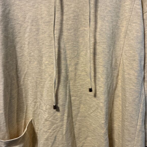 Soft Surroundings Hoodie Womens PL Soho Tunic Heathered Yellow Pocket Knit - Picture 5 of 6